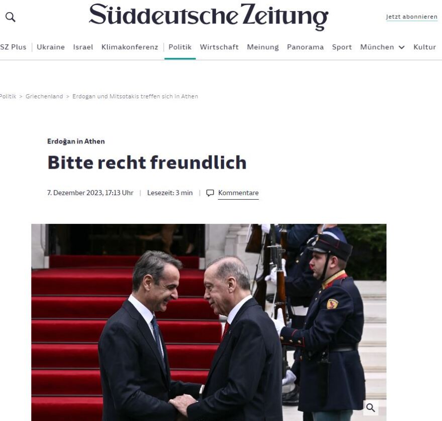 Διεθνή ΜΜΕ: Επίσκεψη ορόσημο του Ερντογάν - Ξεκινά μία νέα εποχή ανάμεσα σε ιστορικούς εχθρούς 