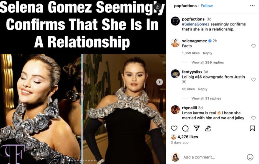 Σελένα Γκόμεζ: Σε σχέση με τον Μπένι Μπλάνκο