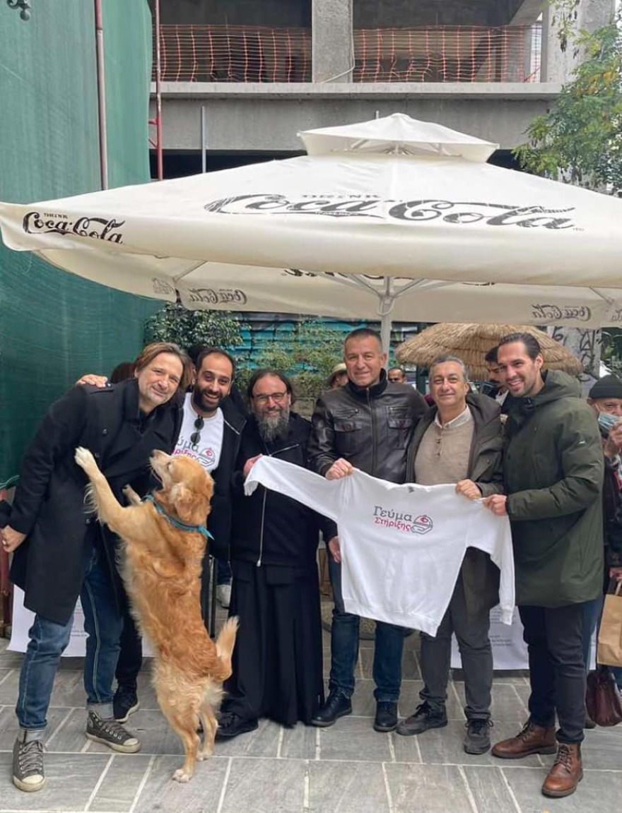 Αδωνις Γεωργιάδης: Έδωσε το «παρών» στο γεύμα αγάπης του ιερού ναού Γεννήσεως του Χριστού στου Ψυρρή