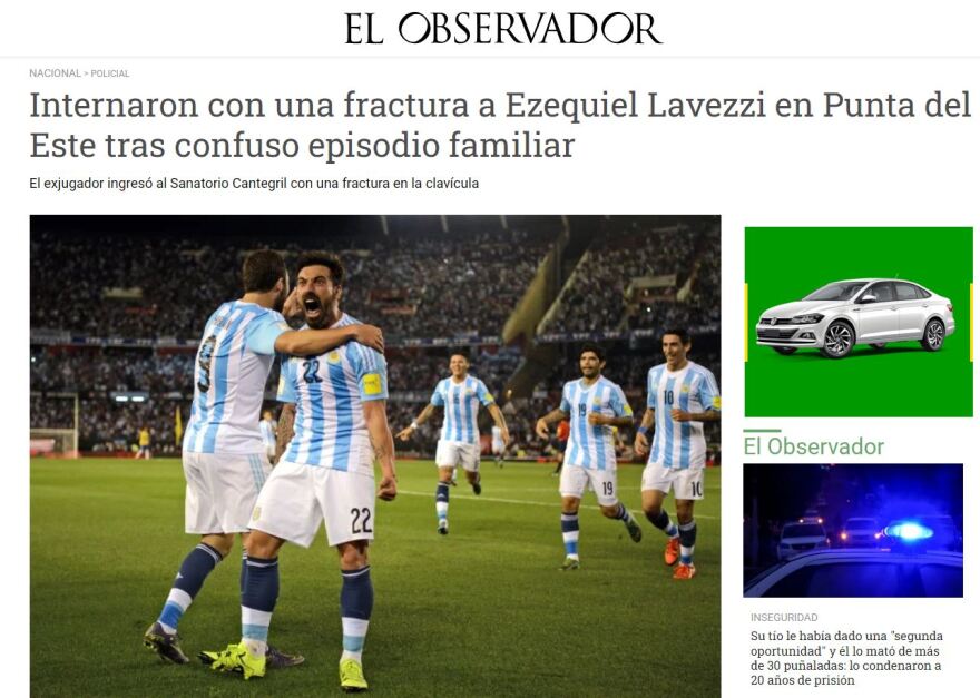 Θρίλερ με τον τραυματισμό του Λαβέτσι: Μαχαιρώθηκε από τον αδερφό του λένε τα ΜΜΕ, για ατύχημα κάνει λόγο η οικογένεια