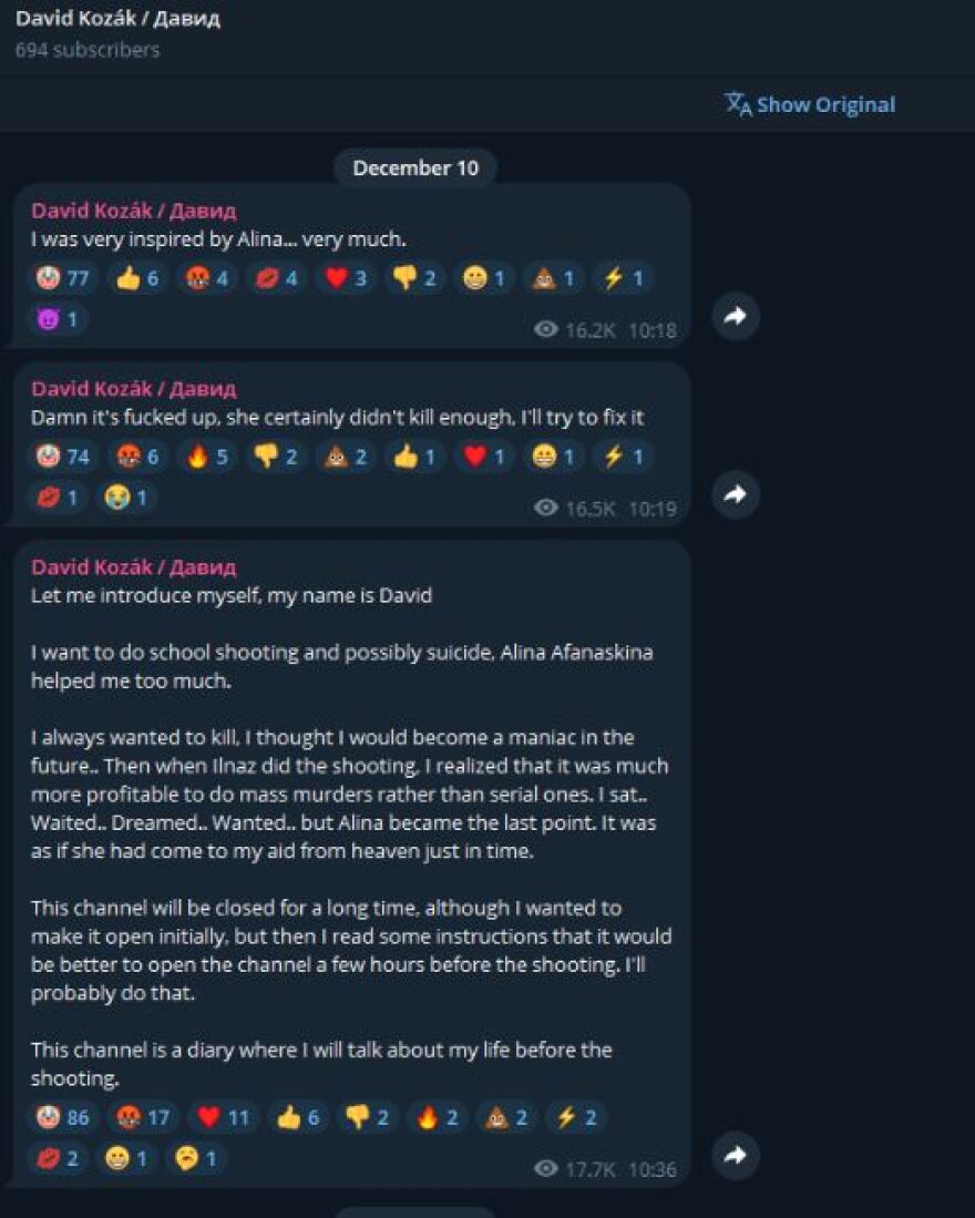 Πράγα: Ο 24χρονος δράστης βοηθήθηκε από την φίλη του - Δολοφόνησε τον πατέρα του πριν σκοτώσει άλλους 15