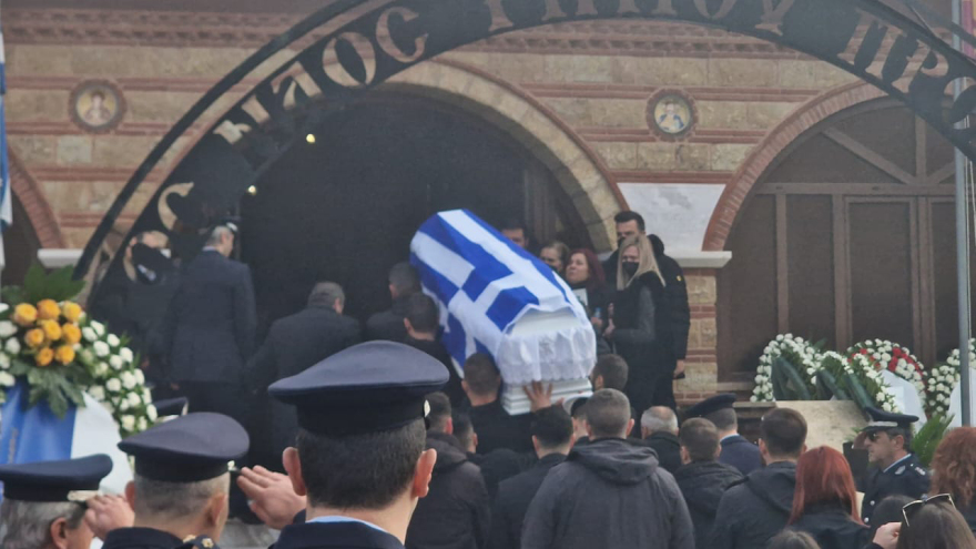 Θεσσαλονίκη: Τελευταίο «αντίο» στον 32χρονο αστυνομικό που δολοφονήθηκε από τον Νορβηγό
