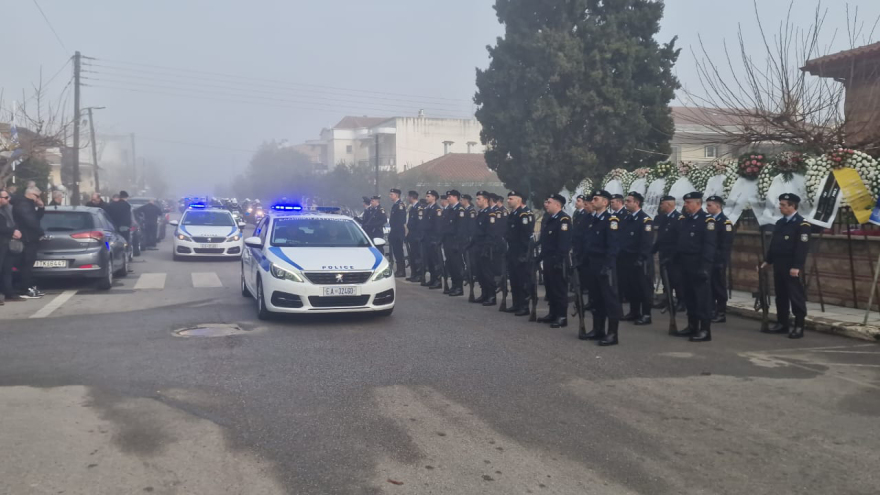 Θεσσαλονίκη: Τελευταίο «αντίο» στον 32χρονο αστυνομικό που δολοφονήθηκε από τον Νορβηγό