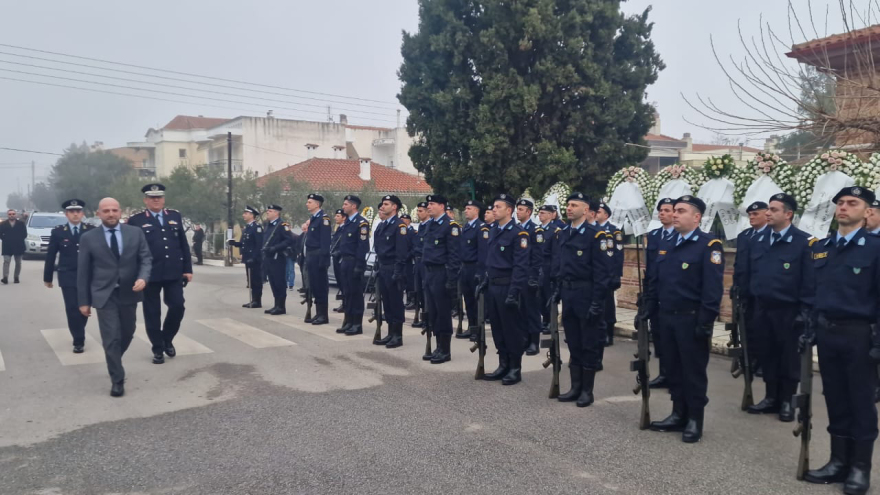 Θεσσαλονίκη: Τελευταίο «αντίο» στον 32χρονο αστυνομικό που δολοφονήθηκε από τον Νορβηγό