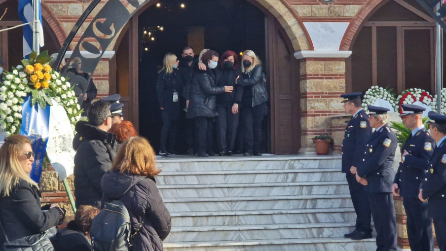 Θεσσαλονίκη: Τελευταίο «αντίο» στον 32χρονο αστυνομικό που δολοφονήθηκε από τον Νορβηγό