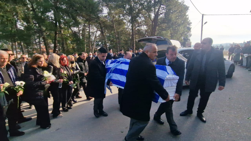 Θεσσαλονίκη: Τελευταίο «αντίο» στον 32χρονο αστυνομικό που δολοφονήθηκε από τον Νορβηγό