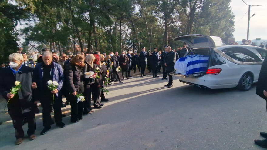 Θεσσαλονίκη: Τελευταίο «αντίο» στον 32χρονο αστυνομικό που δολοφονήθηκε από τον Νορβηγό