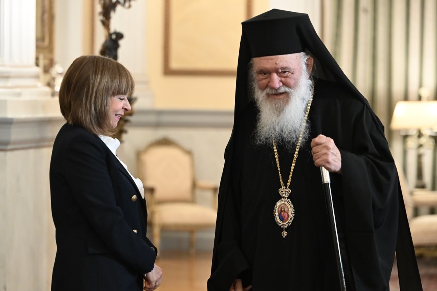 Σακελλαροπούλου: Πρωτοχρονιάτικες ευχές με την πολιτική, στρατιωτική και εκκλησιαστική ηγεσία - Φωτογραφίες