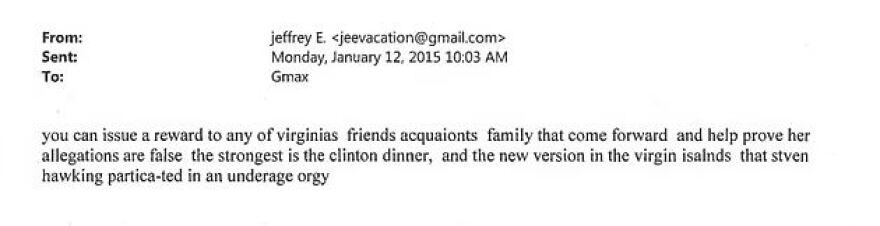 Έπσταϊν: Στη δημοσιότητα η λίστα του με διάσημα ονόματα - «Στον Κλίντον άρεσαν τα μικρά κορίτσια»