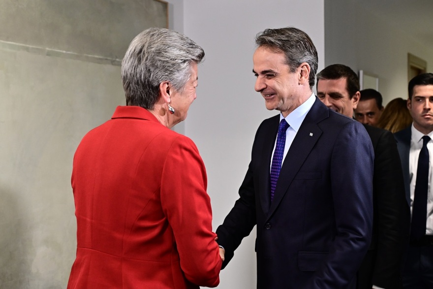 Κυριάκος Μητσοτάκης: Συναντήθηκε με την ευρωπαία επίτροπο Εσωτερικών Υποθέσεων, Ίλβα Γιόχανσον