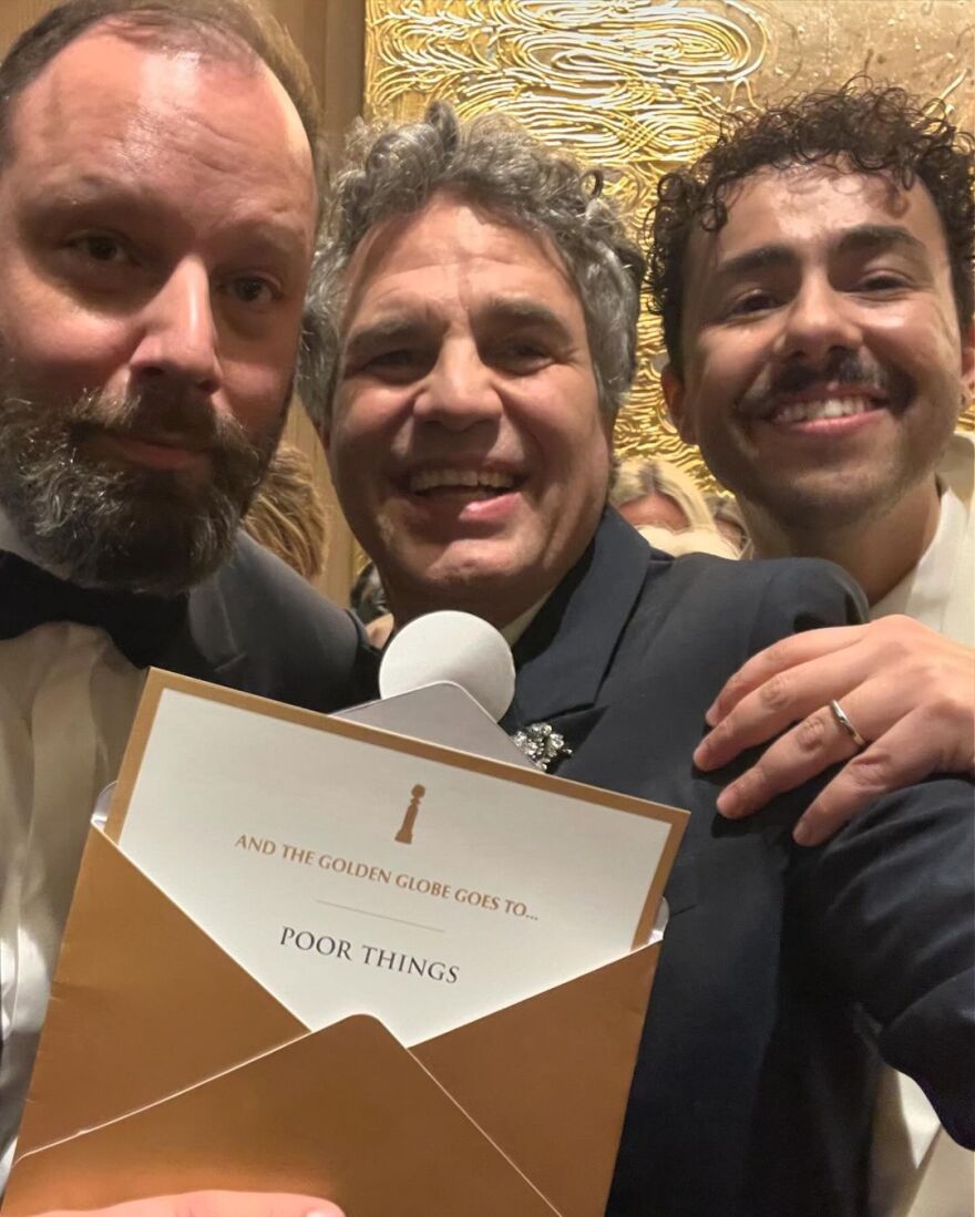 Χρυσές Σφαίρες - Μαρκ Ράφαλο: Η ενθουσιώδης ανάρτηση για το βραβείο του Poor Things