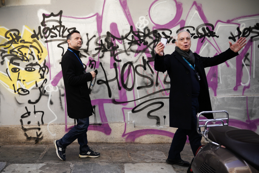 Στην Κυψέλη ξεναγήθηκε ο Χάρης Δούκας - Δείτε φωτογραφίες