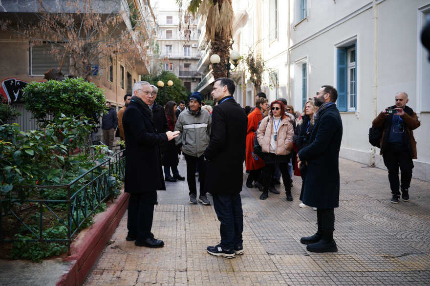 Στην Κυψέλη ξεναγήθηκε ο Χάρης Δούκας - Δείτε φωτογραφίες