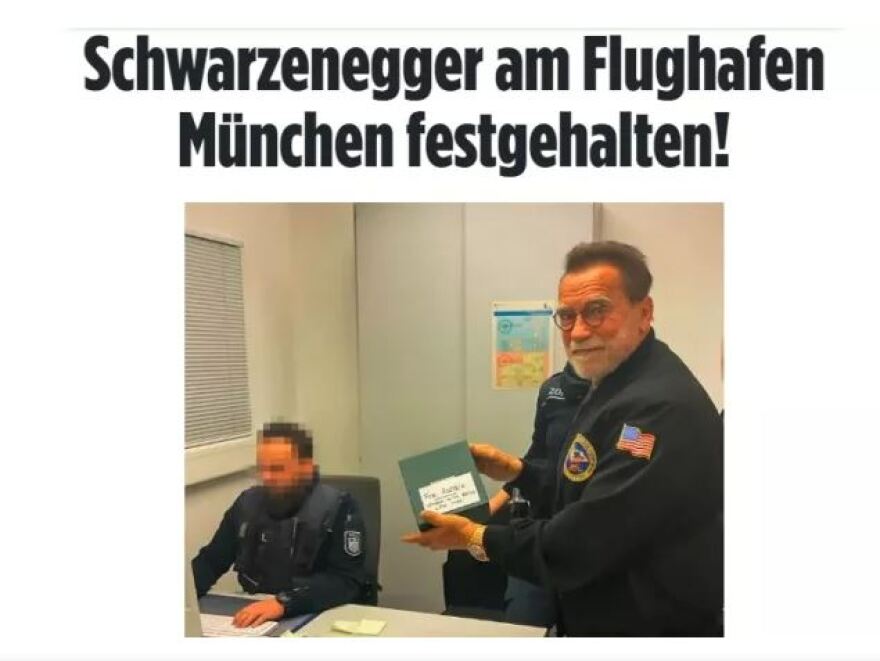 Ταλαιπωρία για τον Άρνολντ Σβαρτσενέγκερ - Τέθηκε υπό κράτηση στο αεροδρόμιο του Μονάχου για ένα ρολόι