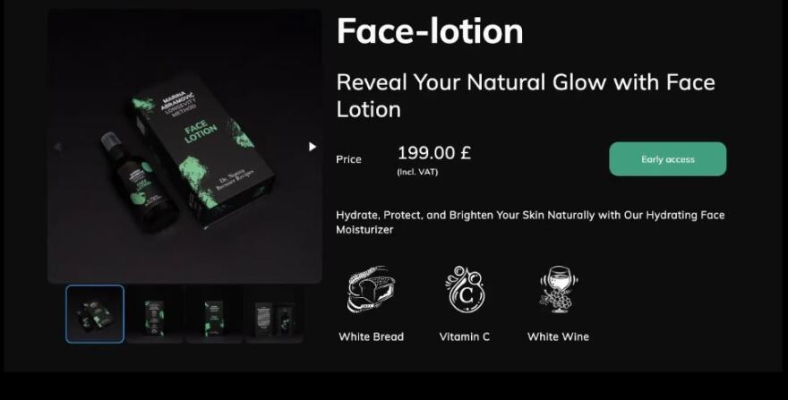 H Μαρίνα Αμπράμοβιτς λάνσαρε λοσιόν προσώπου και σταγόνες σκόρδου και... πολλοί έχουν μπερδευτεί