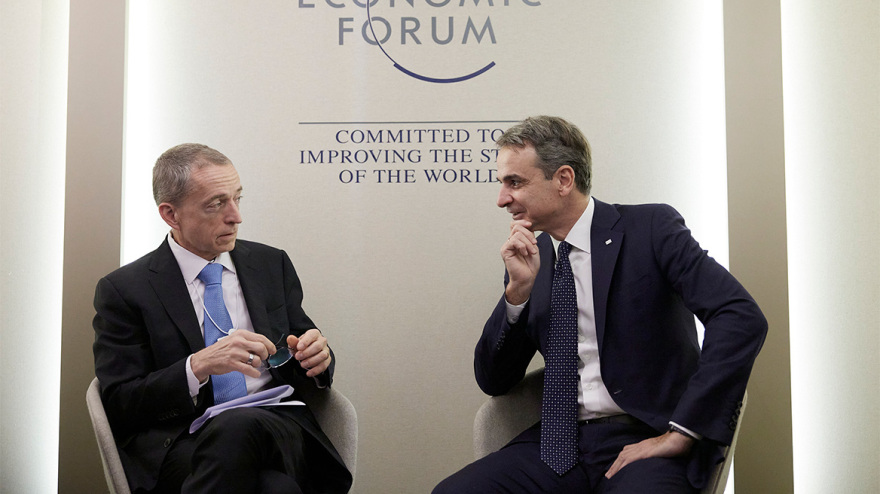 Θερμό τετ α τετ Μητσοτάκη - Φον ντερ Λάιεν στο περιθώριο του Οικονομικού Φόρουμ στο Νταβός, δείτε βίντεο