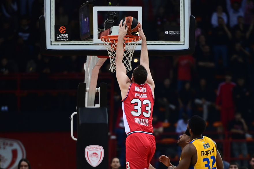  Euroleague, Ολυμπιακός - Μακάμπι Τελ Αβίβ 89-72: Επιστροφή στις νίκες με μυθικό Μιλουτίνοφ - Βίντεο 