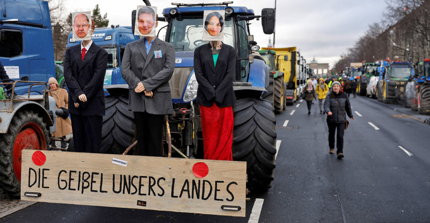 Αγρότες: Και στις Βρυξέλλες κινητοποιήσεις - Παραμένουν τα τρακτέρ σε γερμανικούς και γαλλικούς δρόμους 