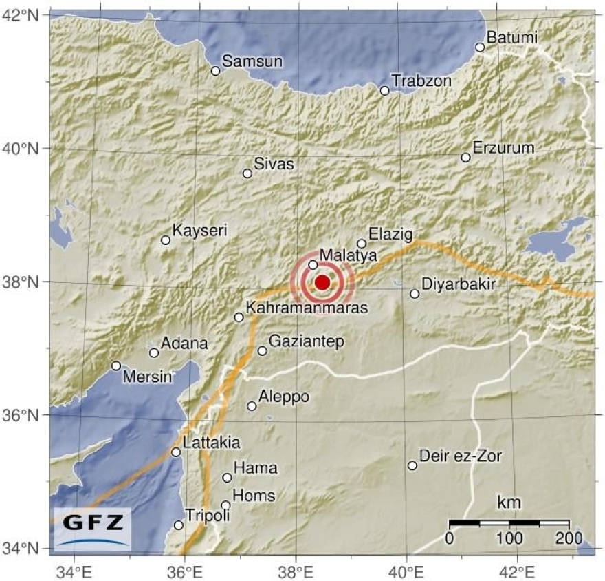 Τουρκία: Ισχυρός σεισμός 5,2 βαθμών στην ανατολική επαρχία Μαλάτια