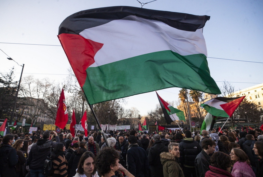 Ιταλία: Διαδηλώσεις υπέρ των Παλαιστινίων σε Ρώμη, Νάπολη και Μιλάνο
