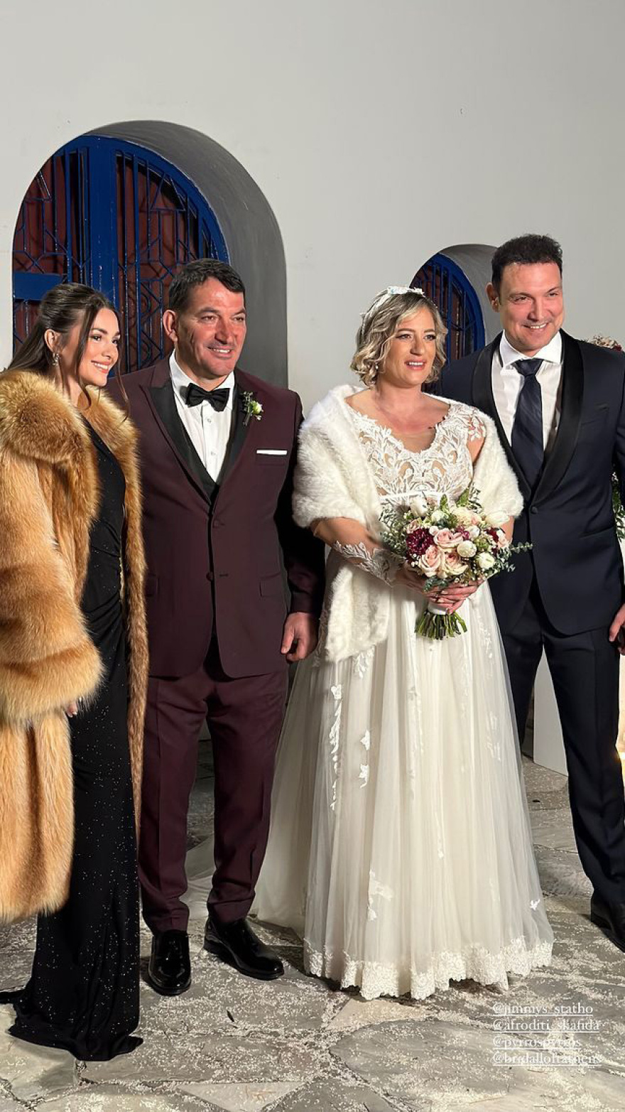 Παντρεύτηκαν Πύρρος Δήμας και Αφροδίτη Σκαφίδα - Δείτε βίντεο και φωτογραφίες
