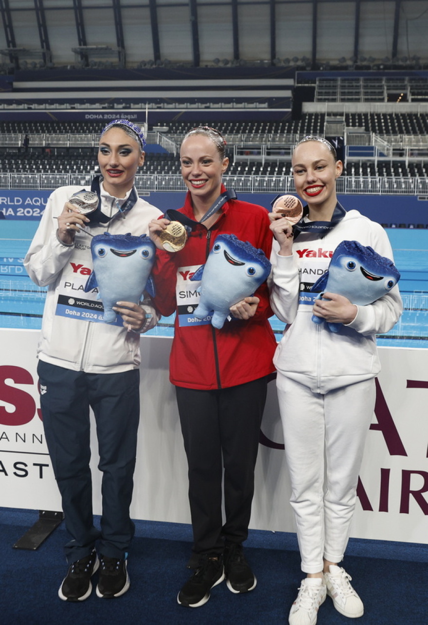 Πλατανιώτη: Ξανά στο βάθρο στο Παγκόσμιο πρωτάθλημα καλλιτεχνικής κολύμβησης - Κέρδισε το ασημένιο μετάλλιο - Βίντεο 