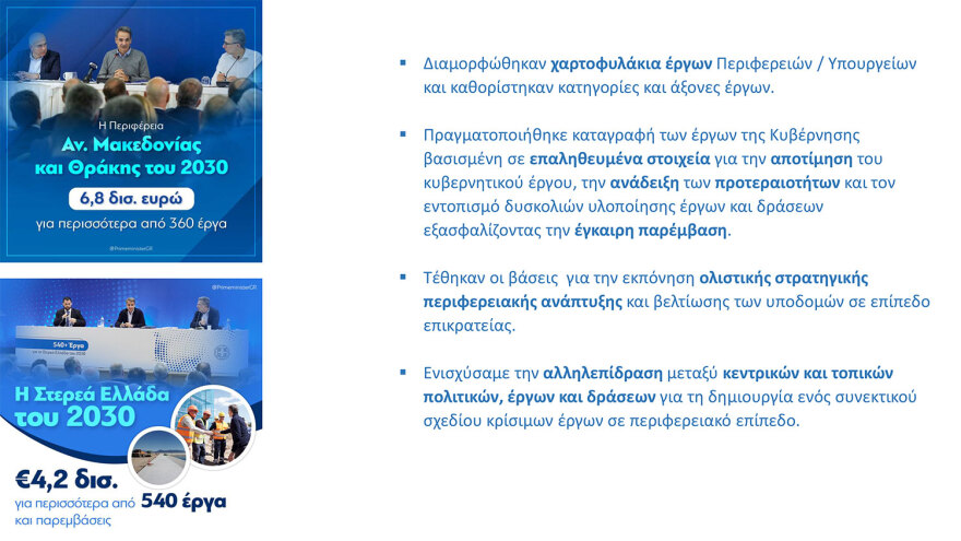 Πώς θα λειτουργεί η πλατφόρμα παρακολούθησης των έργων στις περιφέρειες - Προσβάσιμη σε κάθε πολίτη