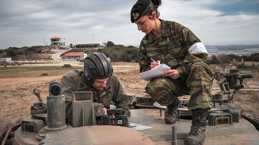 Οι ουλαμοί αρμάτων στον στίβο μάχης - Εντυπωσιακές εικόνες από τον διαγωνισμό για το καλύτερο πλήρωμα στα τεθωρακισμένα