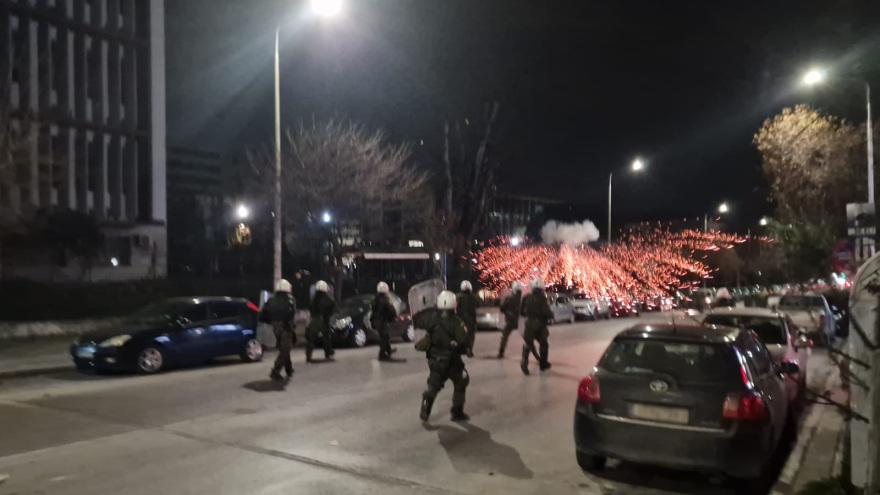 Θεσσαλονίκη: Επεισόδια μετά την πορεία φοιτητών στο κέντρο - Βίντεο και φωτογραφίες