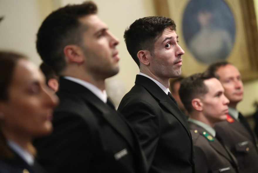 ΓΕΕΘΑ: Έβαλαν στρατιωτικά Πετρούνιας, Τεντόγλου και άλλοι Ολυμπιονίκες - Η ορκωμοσία των αξιωματικών