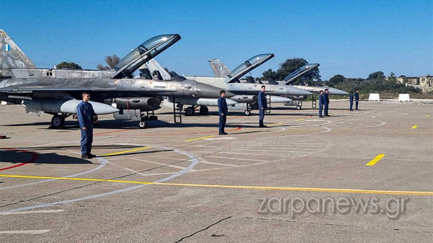 Νίκος Δένδιας: Πέταξε με F-16 Viper από την 115ΠΜ στην Κρήτη - Δείτε βίντεο και φωτογραφίες
