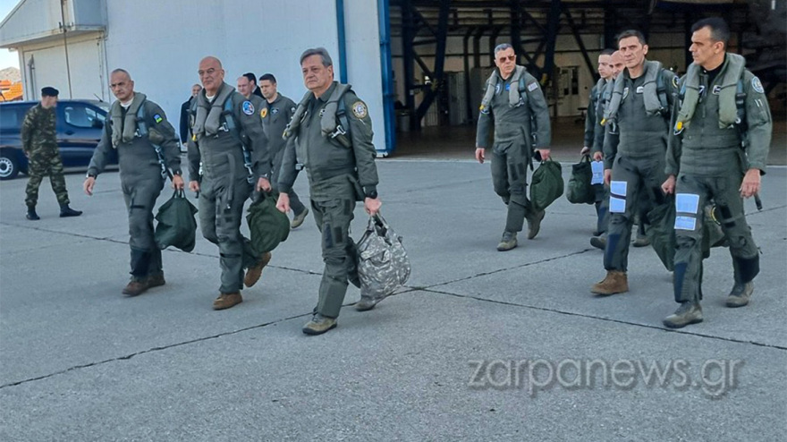 Νίκος Δένδιας: Πέταξε με F-16 Viper από την 115ΠΜ στην Κρήτη - Δείτε βίντεο και φωτογραφίες