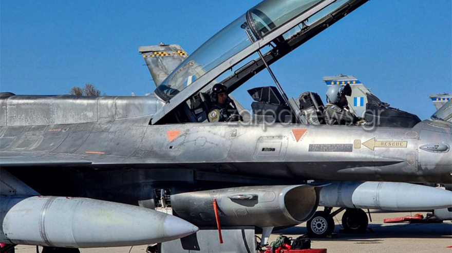 Νίκος Δένδιας: Πέταξε με F-16 Viper από την 115ΠΜ στην Κρήτη - Δείτε βίντεο και φωτογραφίες