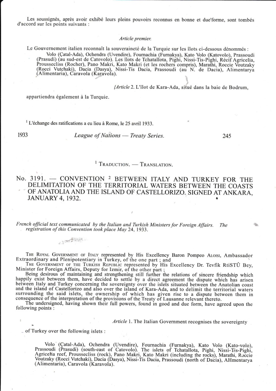 Δωδεκάνησα: Η ιταλοτουρκική συμφωνία που θέλει να ξεχάσει η Άγκυρα - Ποιες είναι οι ελληνικές βραχονησίδες
