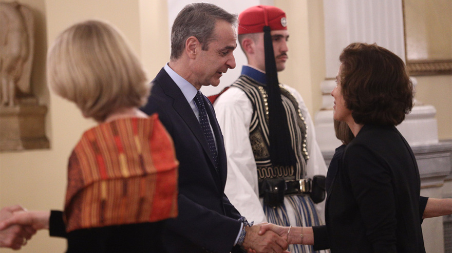 Δεξίωση προς τιμήν του διπλωματικού σώματος από την Πρόεδρο της Δημοκρατίας παρουσία Μητσοτάκη - Δείτε φωτογραφίες