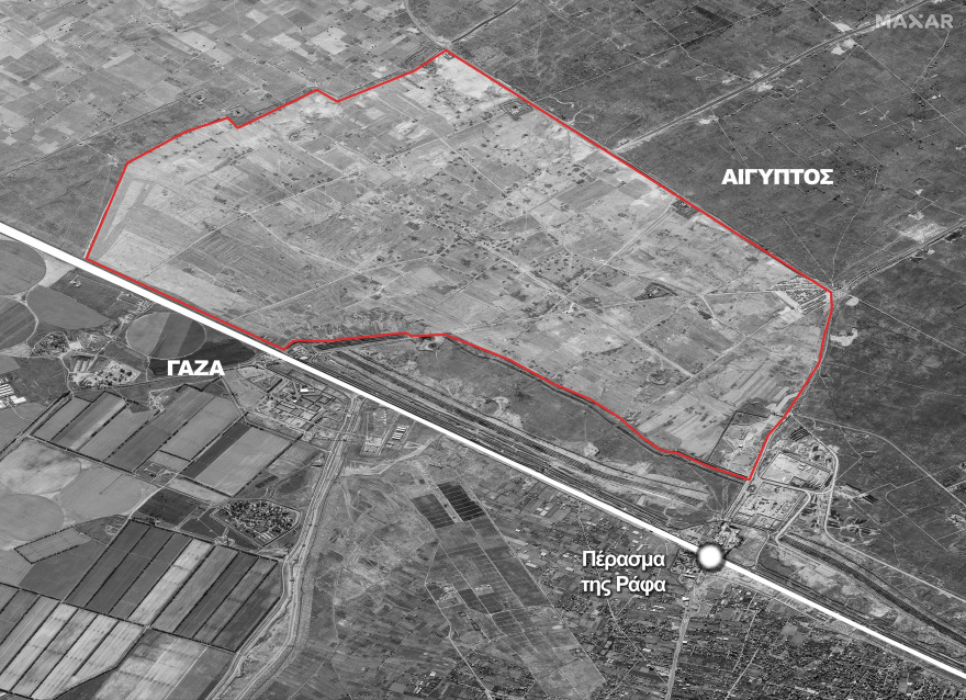 Γιγαντιαίο camp έξω από τη Γάζα χτίζουν οι Αιγύπτιοι - Τείχος και εγκαταστάσεις για να υποδεχθούν Παλαιστινίους