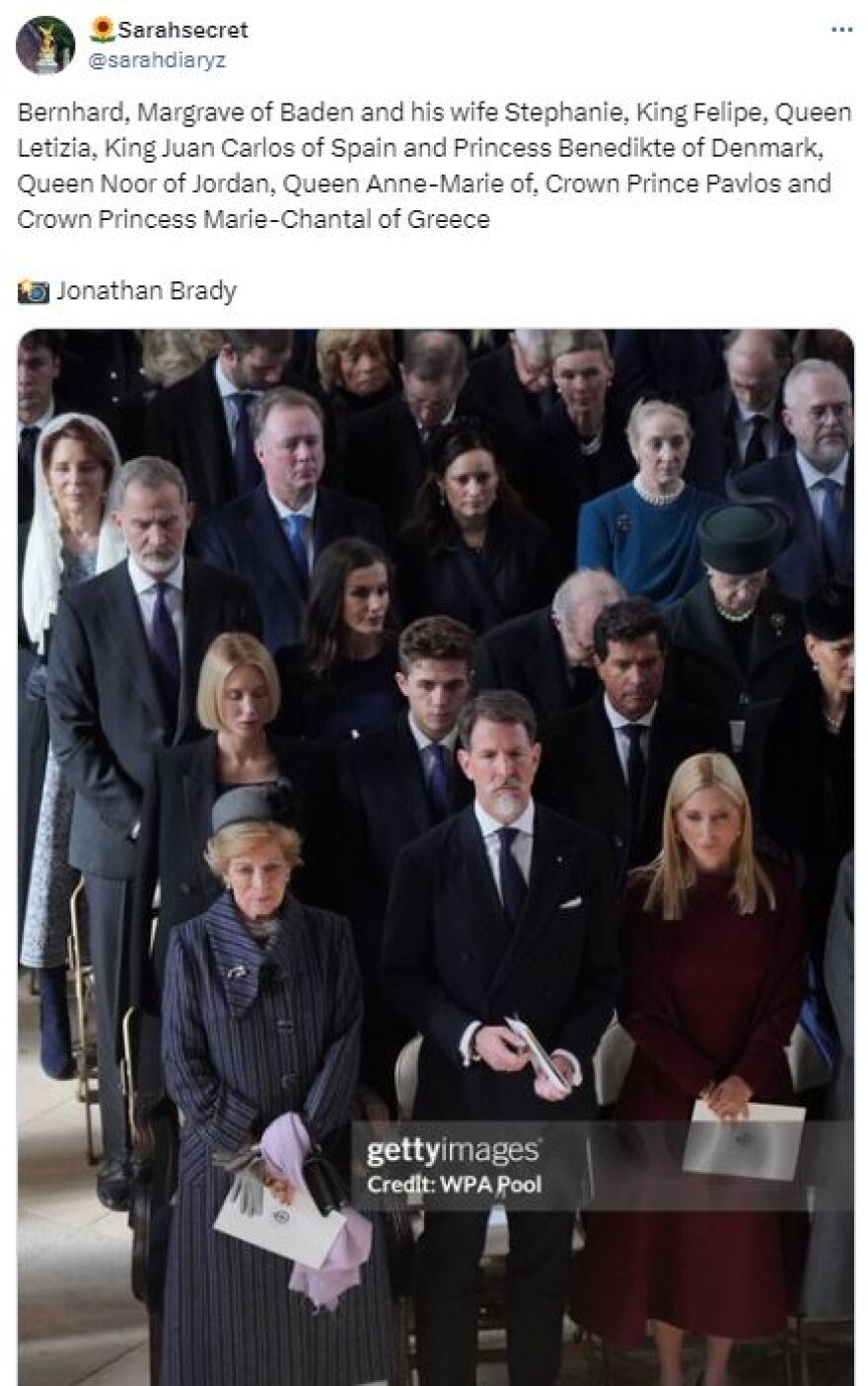 Βασίλισσα Λετίθια: Αγκαζέ με τον Φελίπε στο μνημόσυνο του τέως βασιλιά Κωνσταντίνου - Φωτογραφίες