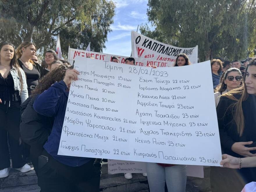 Τραγωδία στα Τέμπη: Πορεία διαμαρτυρίας στο κέντρο του Ηρακλείου - Δείτε φωτογραφίες