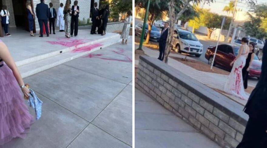 Μεξικό: Η πεθερά μου προσέλαβε κάποιον και μου πέταξε κόκκινη μπογιά την ημέρα του γάμου μου, λέει η νύφη