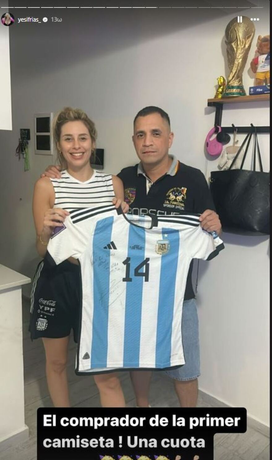 Εθνική Αργεντινής: Η εν διαστάσει σύζυγος του Παλάσιος πούλησε τα... ενθύμια από την κατάκτηση του Μουντιάλ για να ξεχρεώσει!