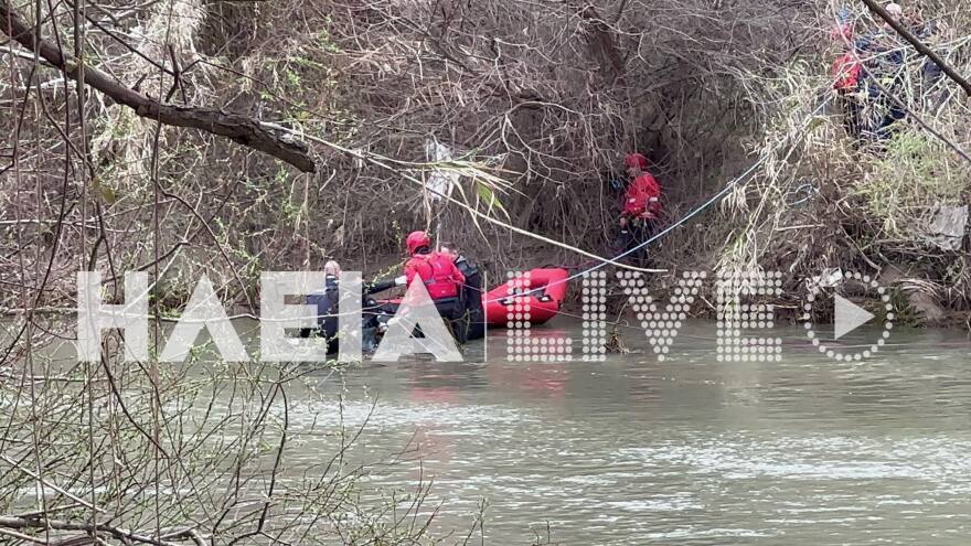 Ηλεία: Ολοκληρώθηκε η ανάσυρση της σορού από τον Αλφειό - Εξέταση DNA θα δείξει την ταυτότητα του νεκρού