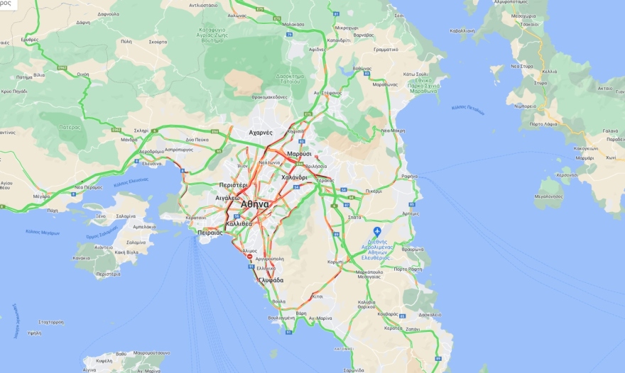 Γολγοθάς διαρκείας στους δρόμους - Πλημμύρισε η παραλιακή, προβλήματα σε Κηφισό και Κηφισίας