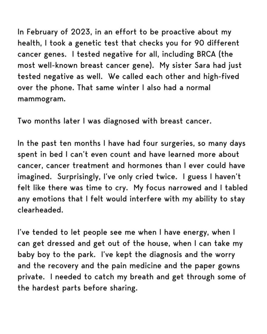 Η Ολίβια Μαν ανακοίνωσε ότι έχει καρκίνο: Έκανα τέσσερις χειρουργικές επεμβάσεις, δεν υπήρχε χρόνος να κλάψω