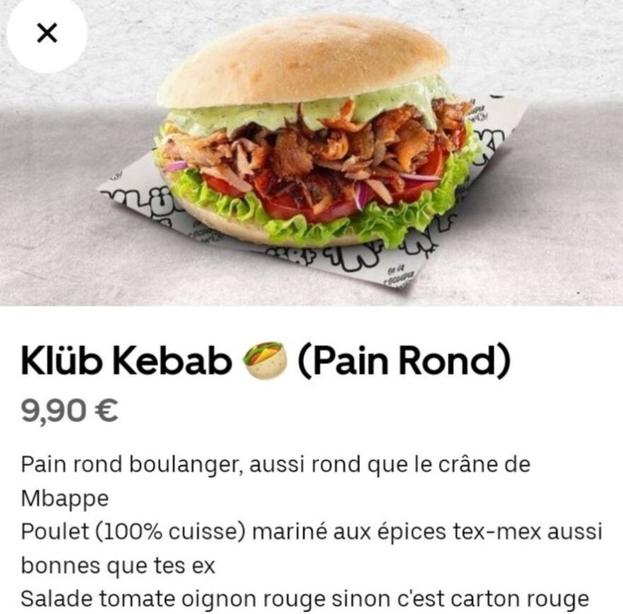 Γαλλία: Κεμπαπτζίδικο στη Μασσαλία έχει στο μενού του ψωμάκι τόσο στρογγυλό όσο το κρανίο του Εμπαπέ - Η αντίδραση του ποδοσφαιριστή