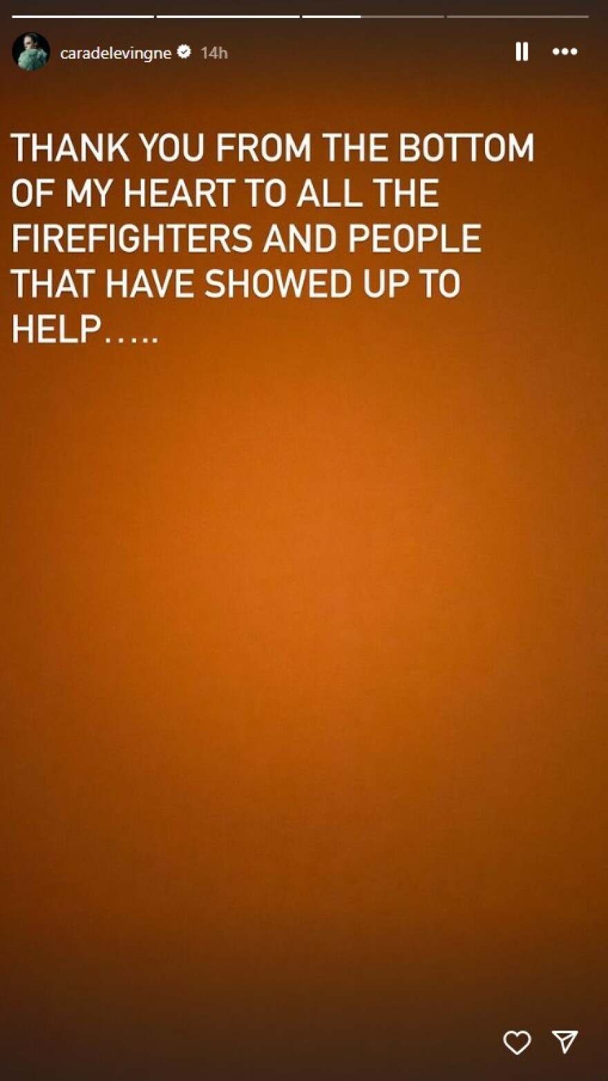 Κάρα Ντελεβίν: Το μήνυμα μετά την πυρκαγιά στο σπίτι της - Η ζωή μπορεί να αλλάξει μέσα σε μια στιγμή, είπε 