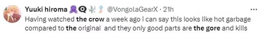 Crow: Aντιδράσεις από τους θαυμαστές για το πρώτο τρέιλερ της ταινίας