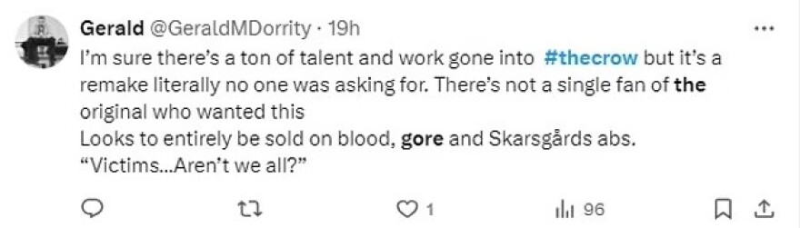 Crow: Aντιδράσεις από τους θαυμαστές για το πρώτο τρέιλερ της ταινίας