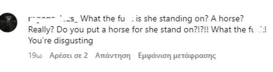 Μπέλα Χαντίντ: Οργή με το μοντέλο που πατάει πάνω σε άλογο για φωτογράφηση - Το βασανίζεις, της γράφουν