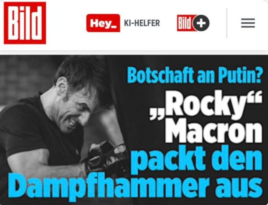 Διεθνή ΜΜΕ για τον «Ρόκι Μακρόν»: Μήνυμα προς τον Πούτιν οι φωτογραφίες του να προπονείται στο μποξ;
