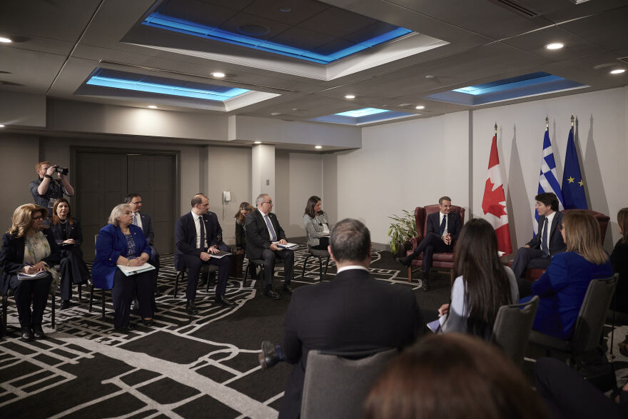 Μητσοτάκης στη συνάντηση με Τριντό: Η Ελλάδα θα είναι η πρώτη χώρα που θα πάρει τα νέα Canadair